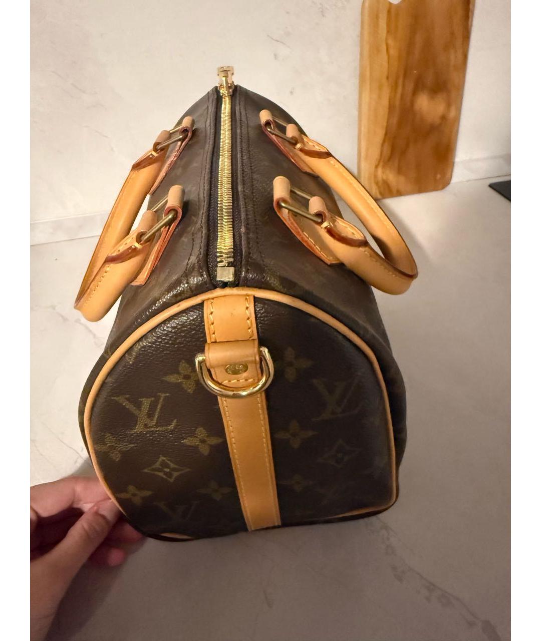 LOUIS VUITTON Коричневая сумка с короткими ручками, фото 5