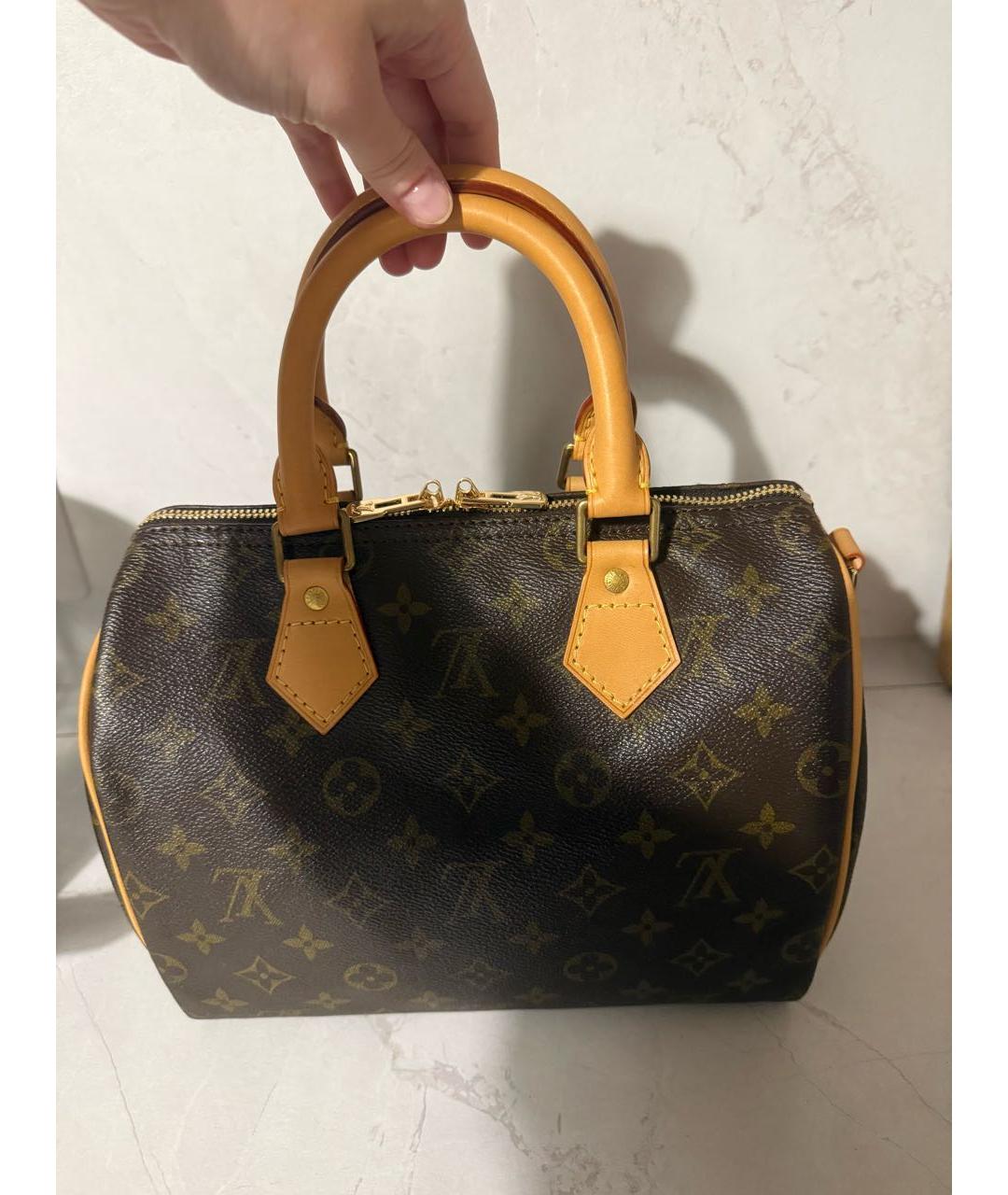 LOUIS VUITTON Коричневая сумка с короткими ручками, фото 2