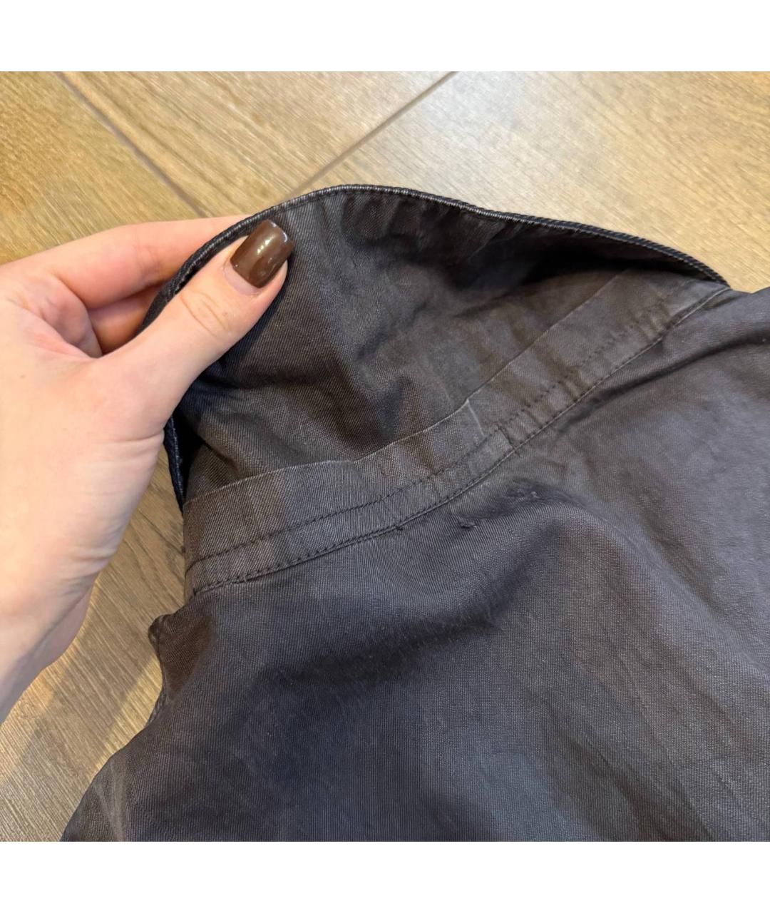 STONE ISLAND Черная хлопковая кэжуал рубашка, фото 9