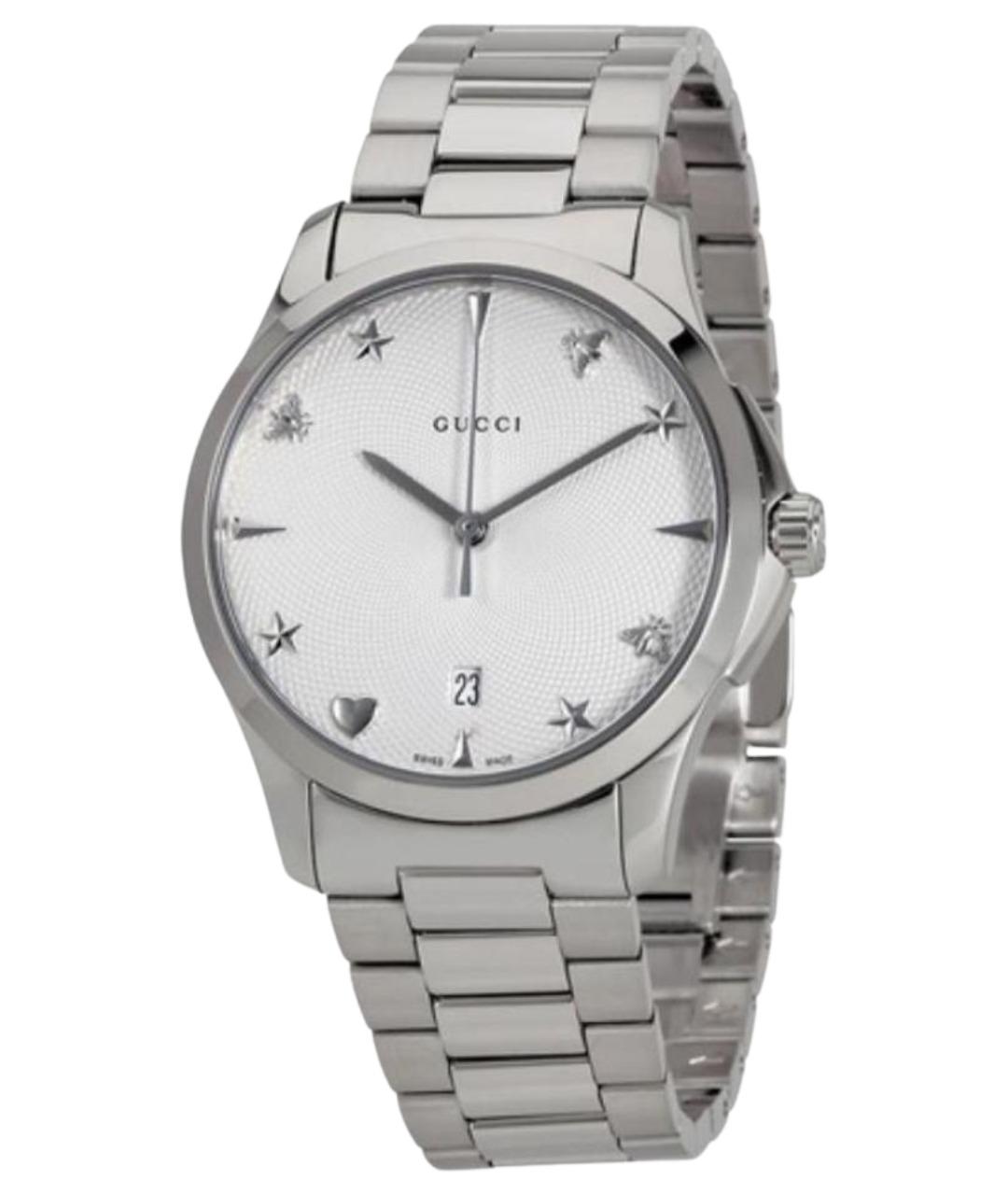 GUCCI Серебряные часы, фото 1