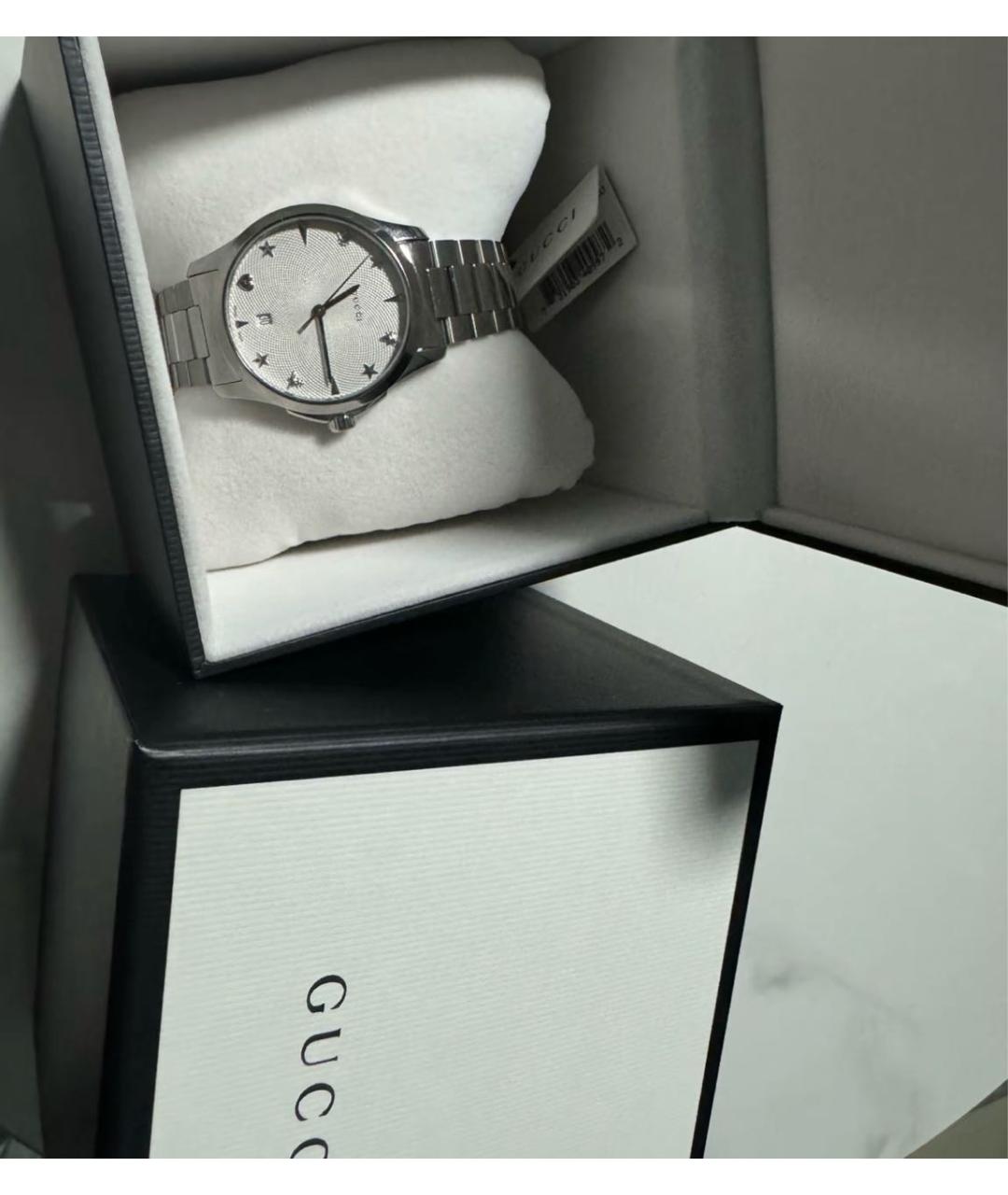 GUCCI Серебряные часы, фото 6