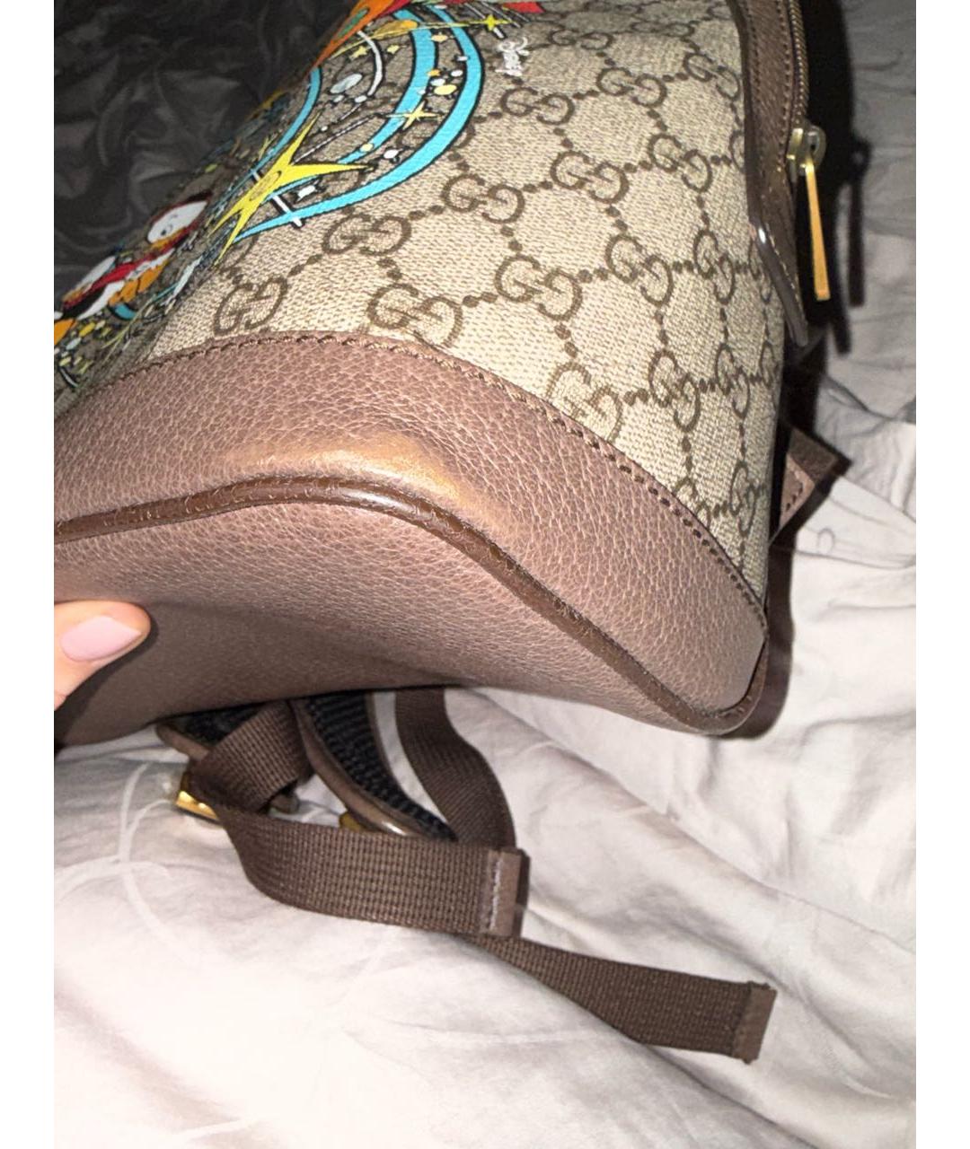 GUCCI Коричневый рюкзак, фото 5