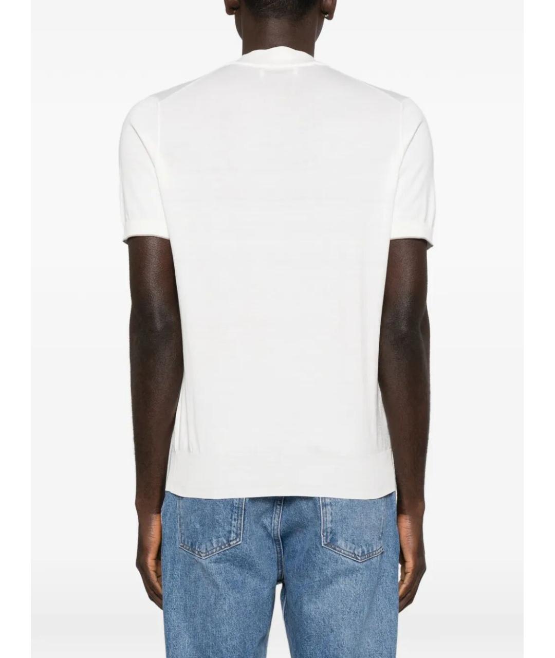 BRUNELLO CUCINELLI Белый хлопковый джемпер / свитер, фото 4