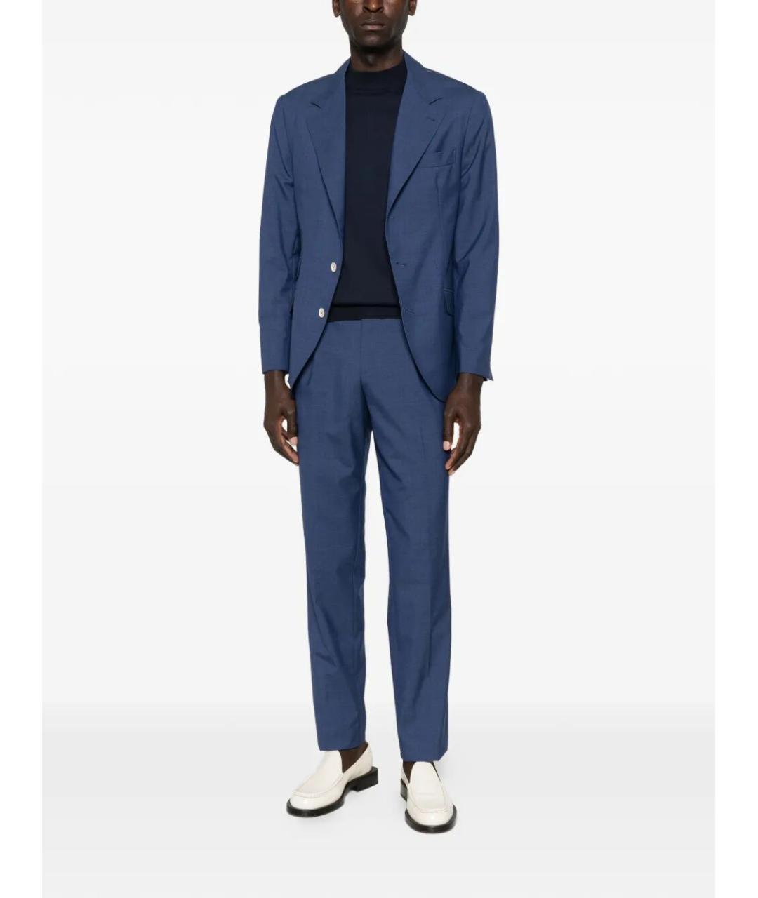 BRUNELLO CUCINELLI Темно-синий хлопковый джемпер / свитер, фото 2