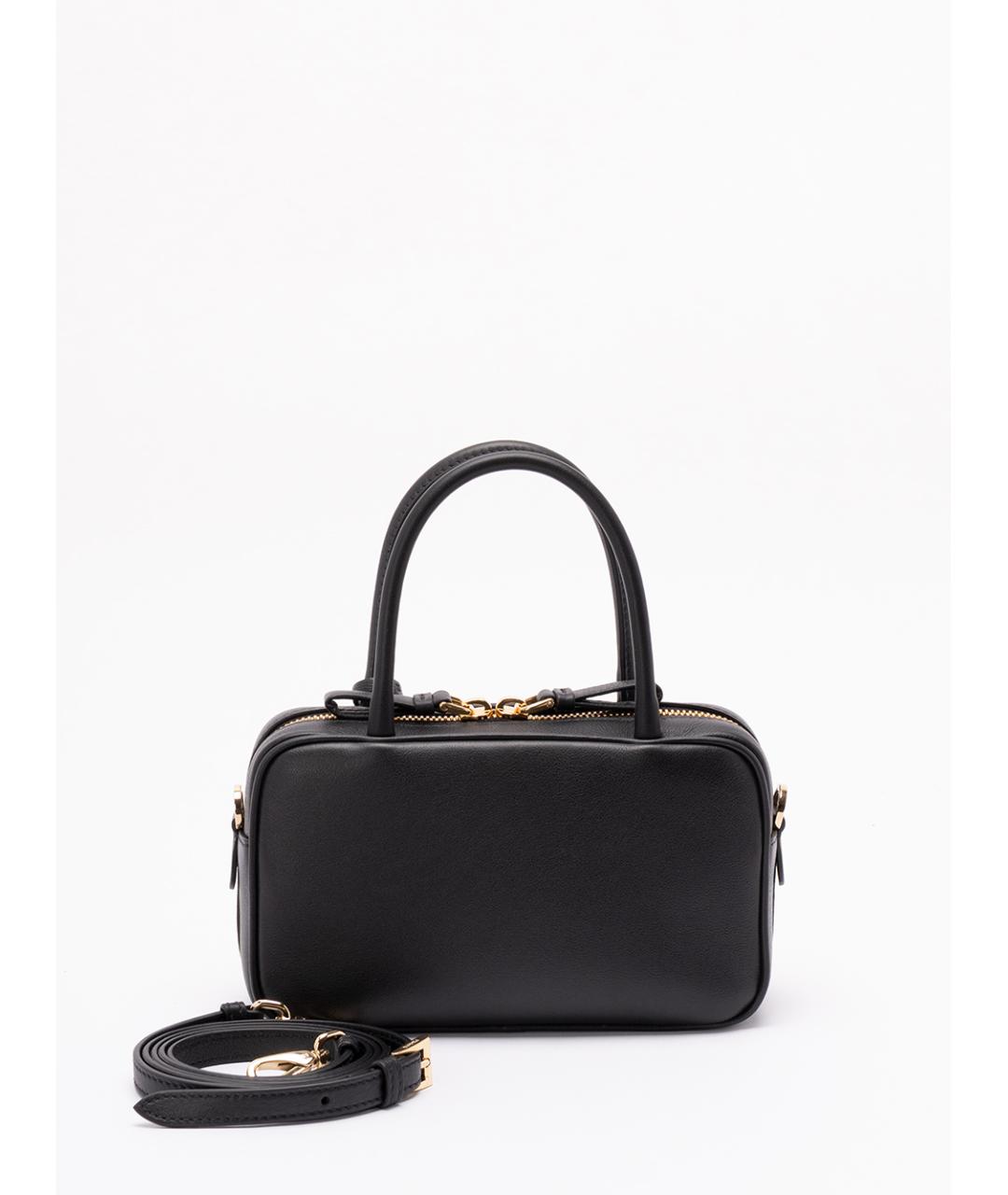 PRADA Черная кожаная сумка с короткими ручками, фото 2