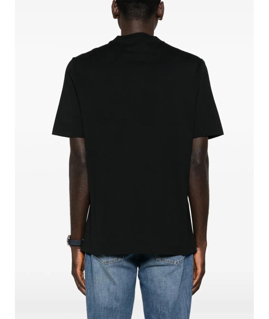 BRUNELLO CUCINELLI Черная хлопковая футболка, фото 5