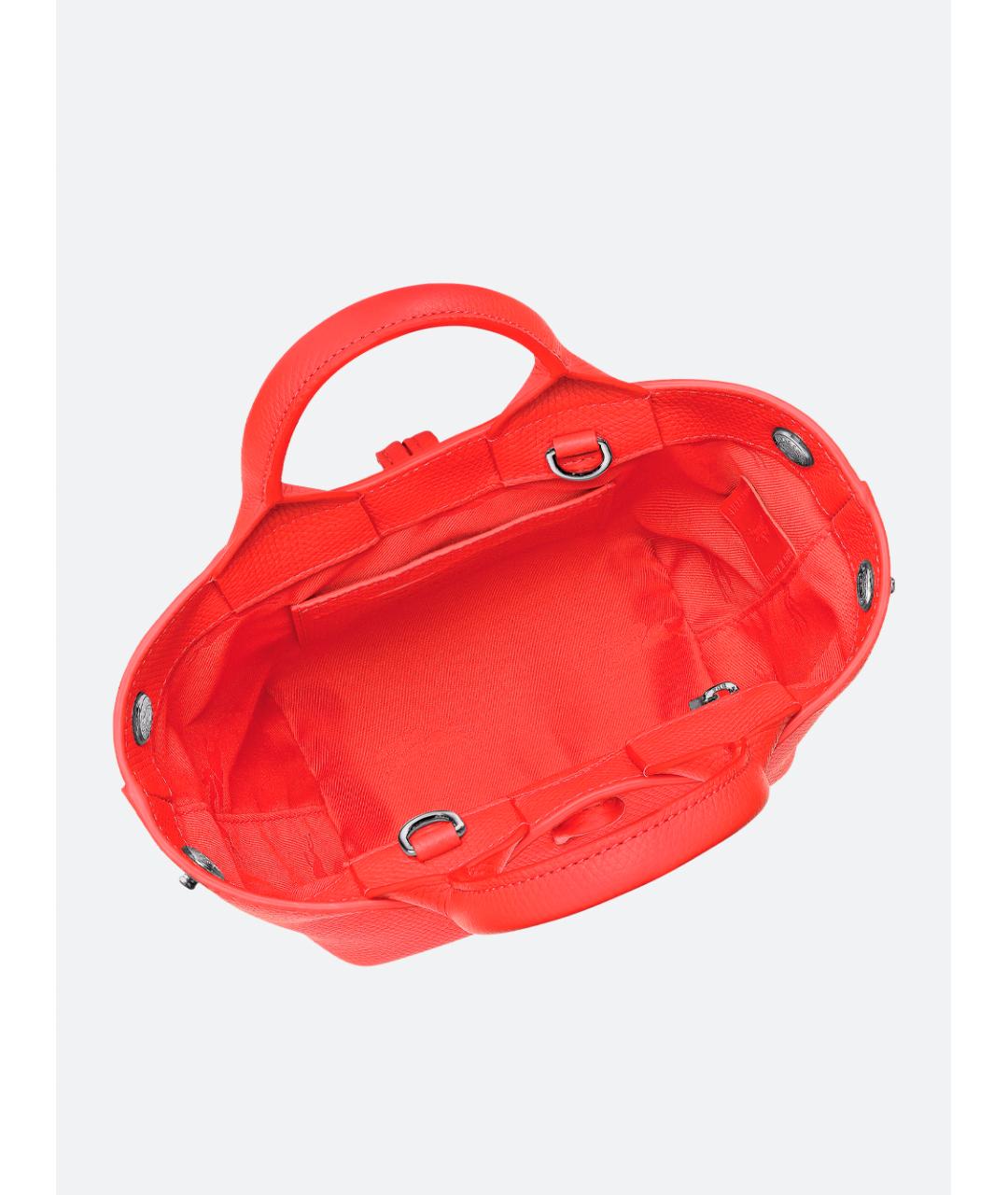 LONGCHAMP Красная кожаная сумка тоут, фото 5