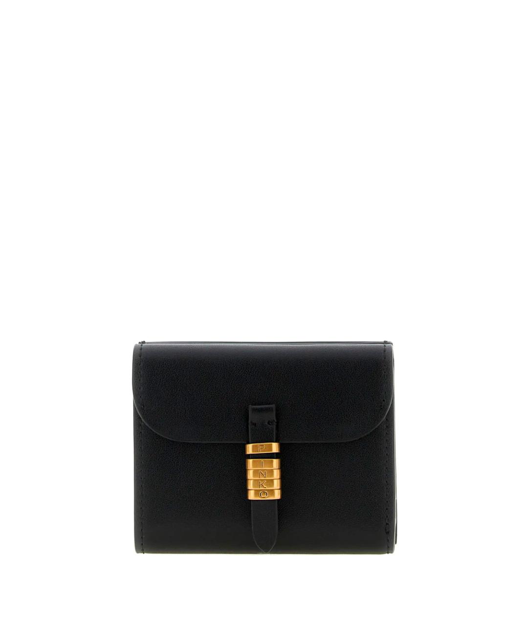 PINKO Черный кожаный кошелек, фото 1