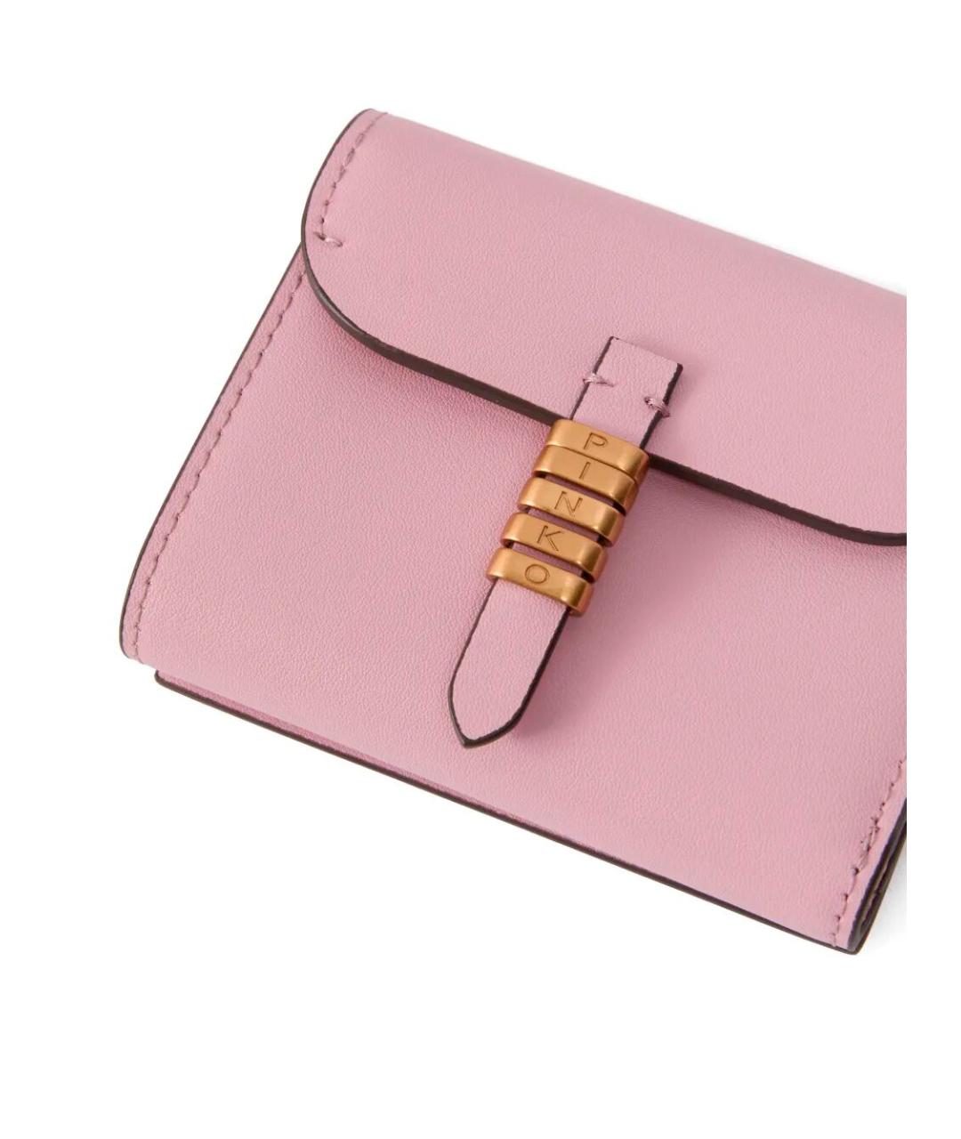 PINKO Розовый кожаный кошелек, фото 2