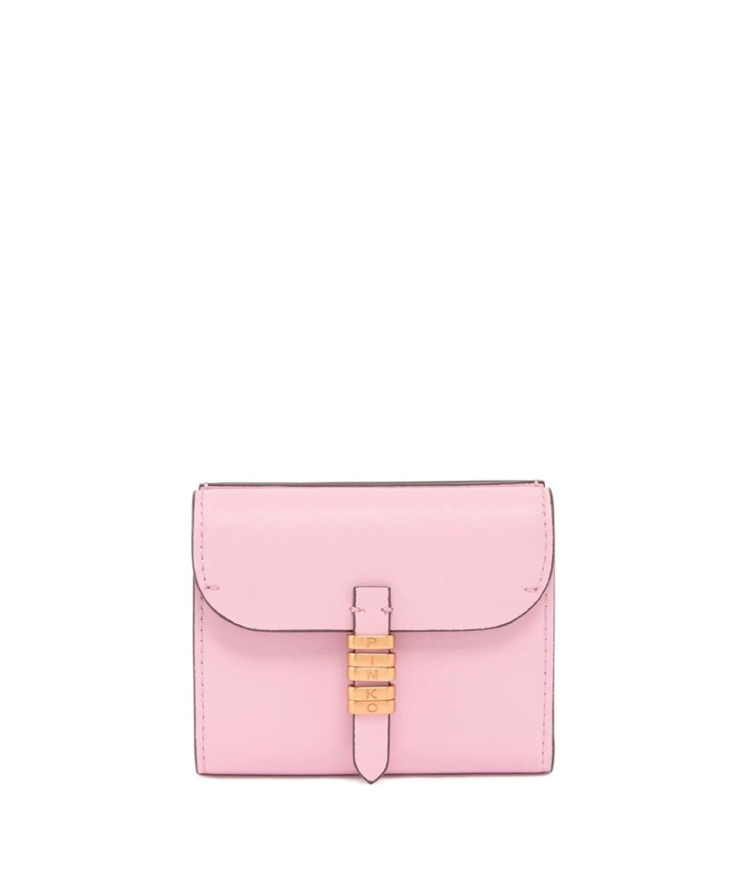 PINKO Розовый кожаный кошелек, фото 1