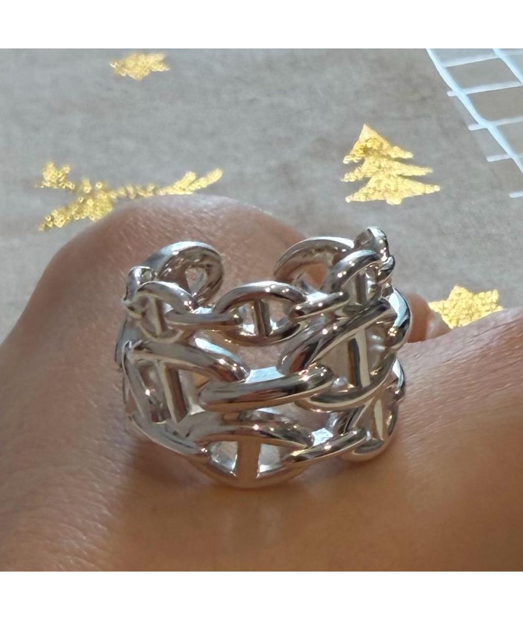 HERMES Серебряное серебряное кольцо, фото 3