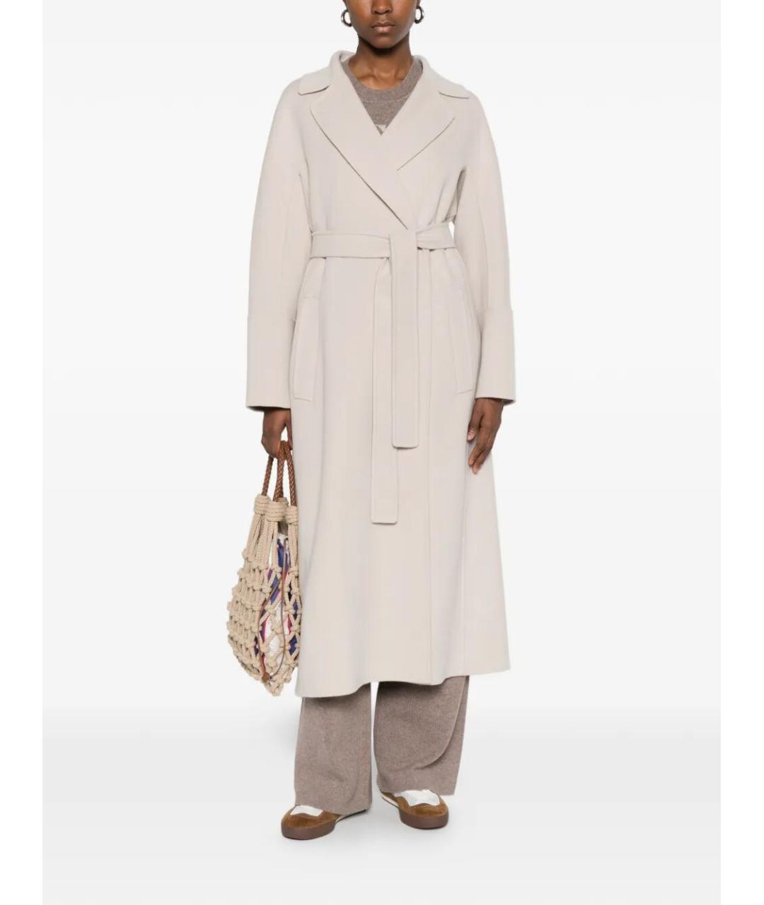 MAX MARA Серое шерстяное пальто, фото 2