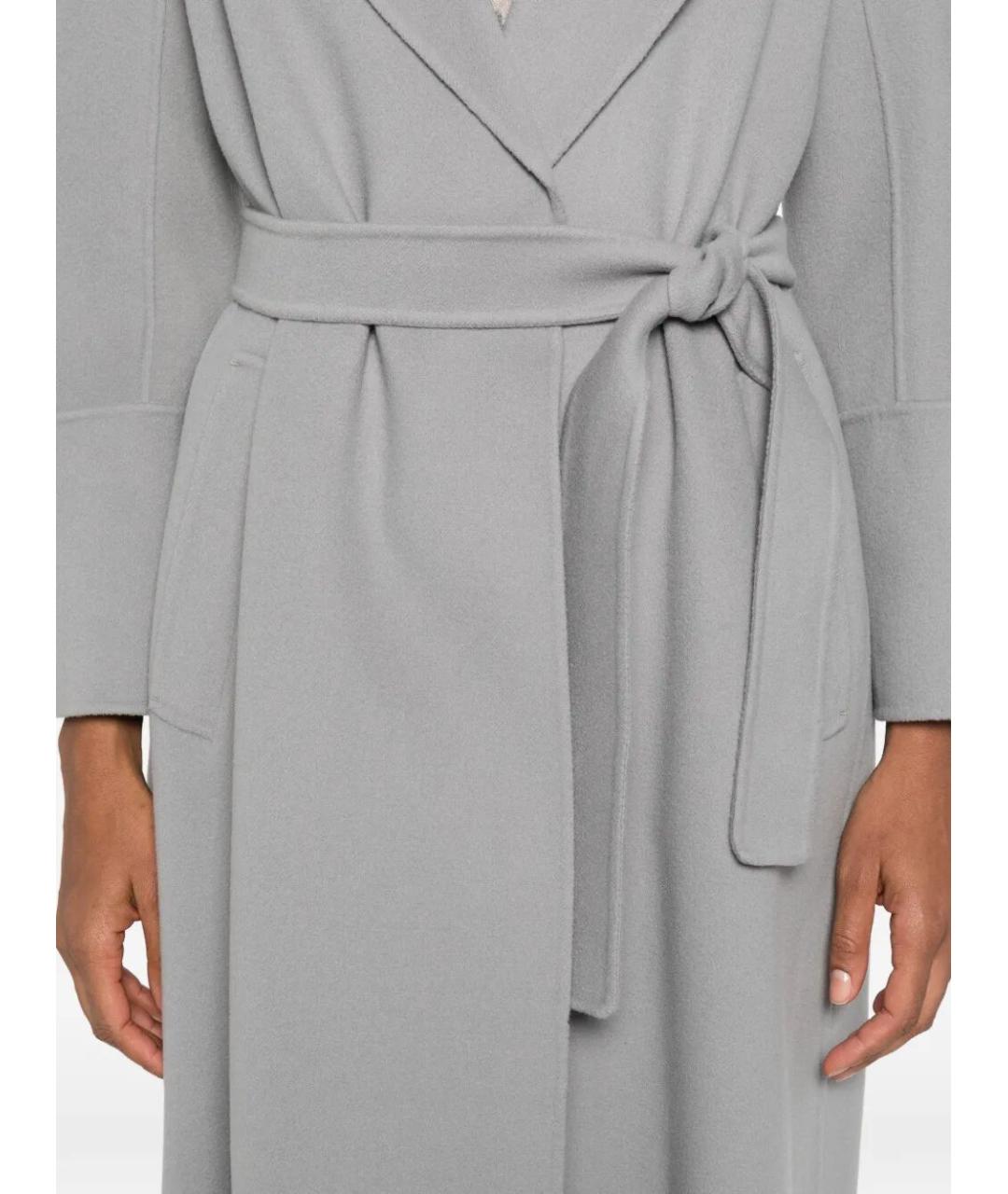 MAX MARA Серое шерстяное пальто, фото 3