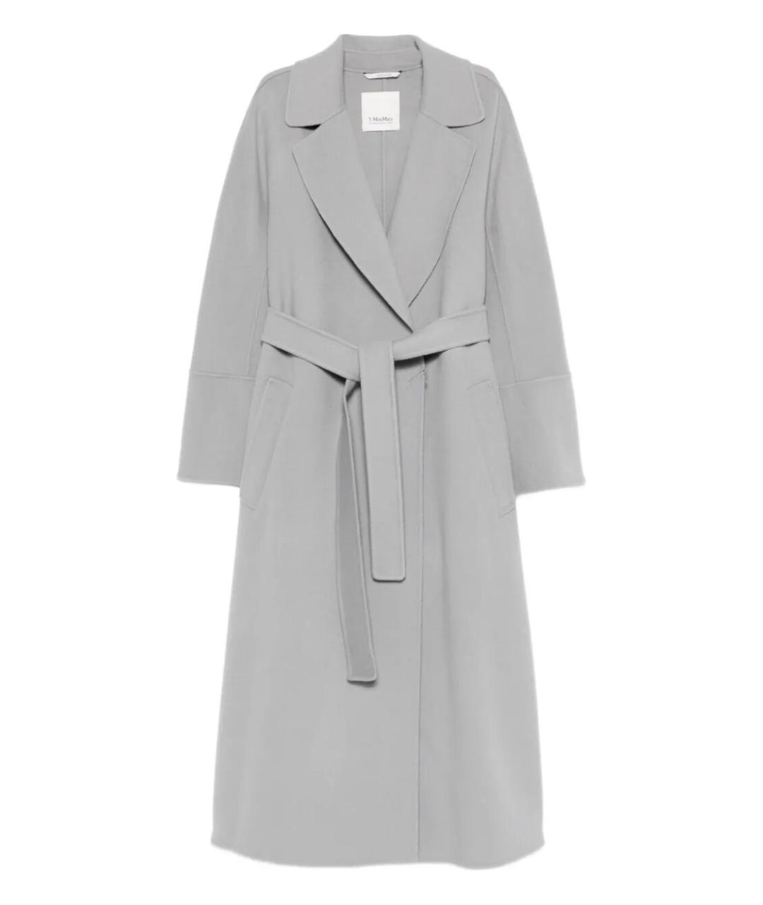 MAX MARA Серое шерстяное пальто, фото 1