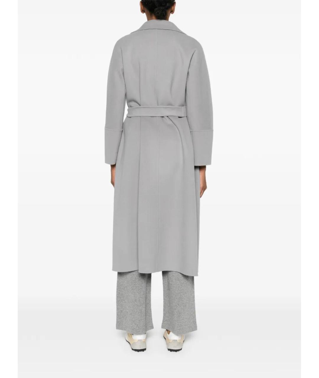 MAX MARA Серое шерстяное пальто, фото 5