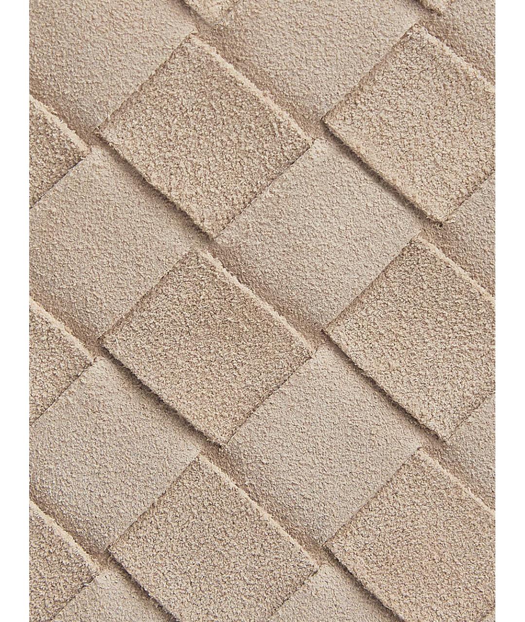 BOTTEGA VENETA Бежевая кожаная сумка с короткими ручками, фото 5