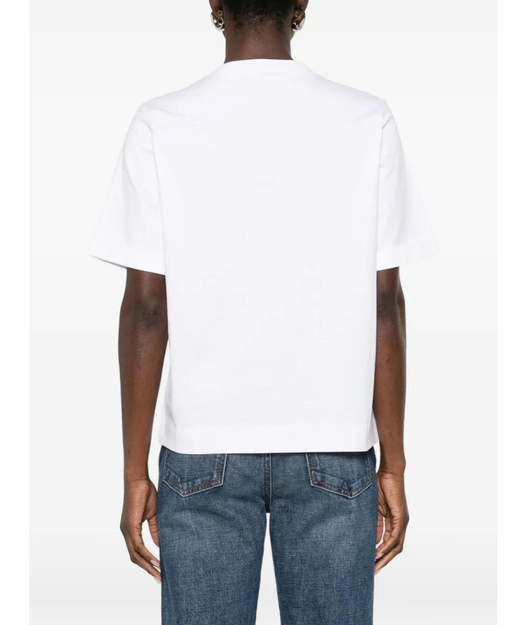 BRUNELLO CUCINELLI Белая хлопковая футболка, фото 4