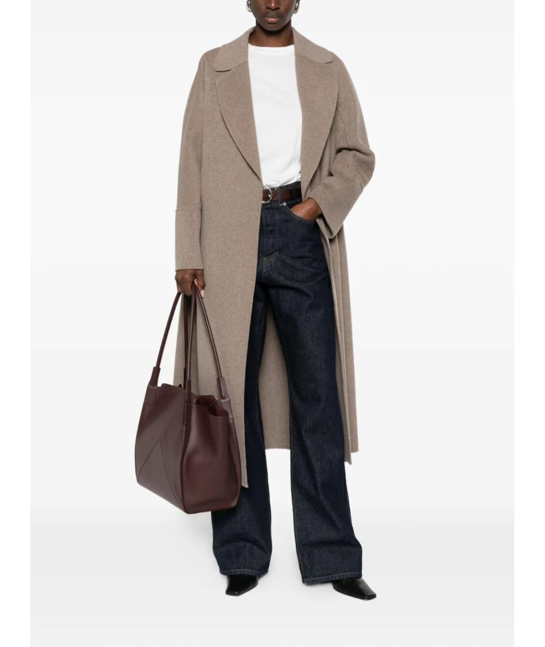 MAX MARA Бежевое шерстяное пальто, фото 2