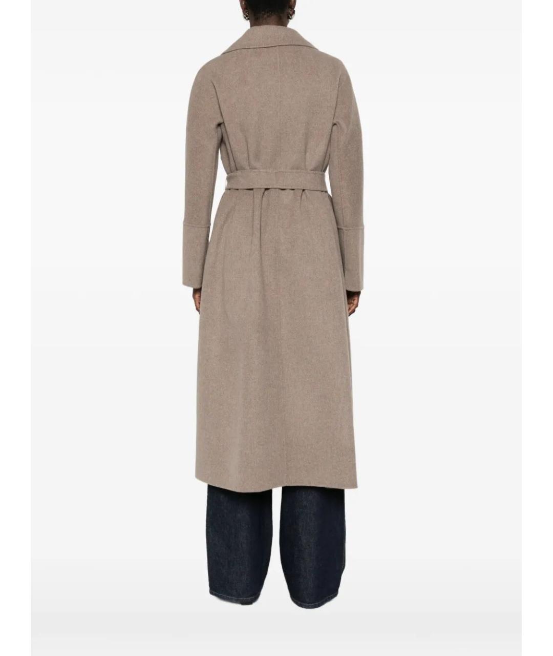 MAX MARA Бежевое шерстяное пальто, фото 5