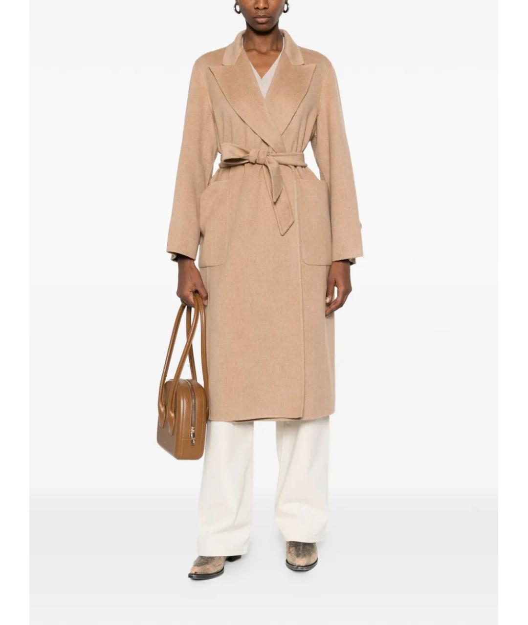 MAX MARA Бежевый кашемировый жакет/пиджак, фото 2