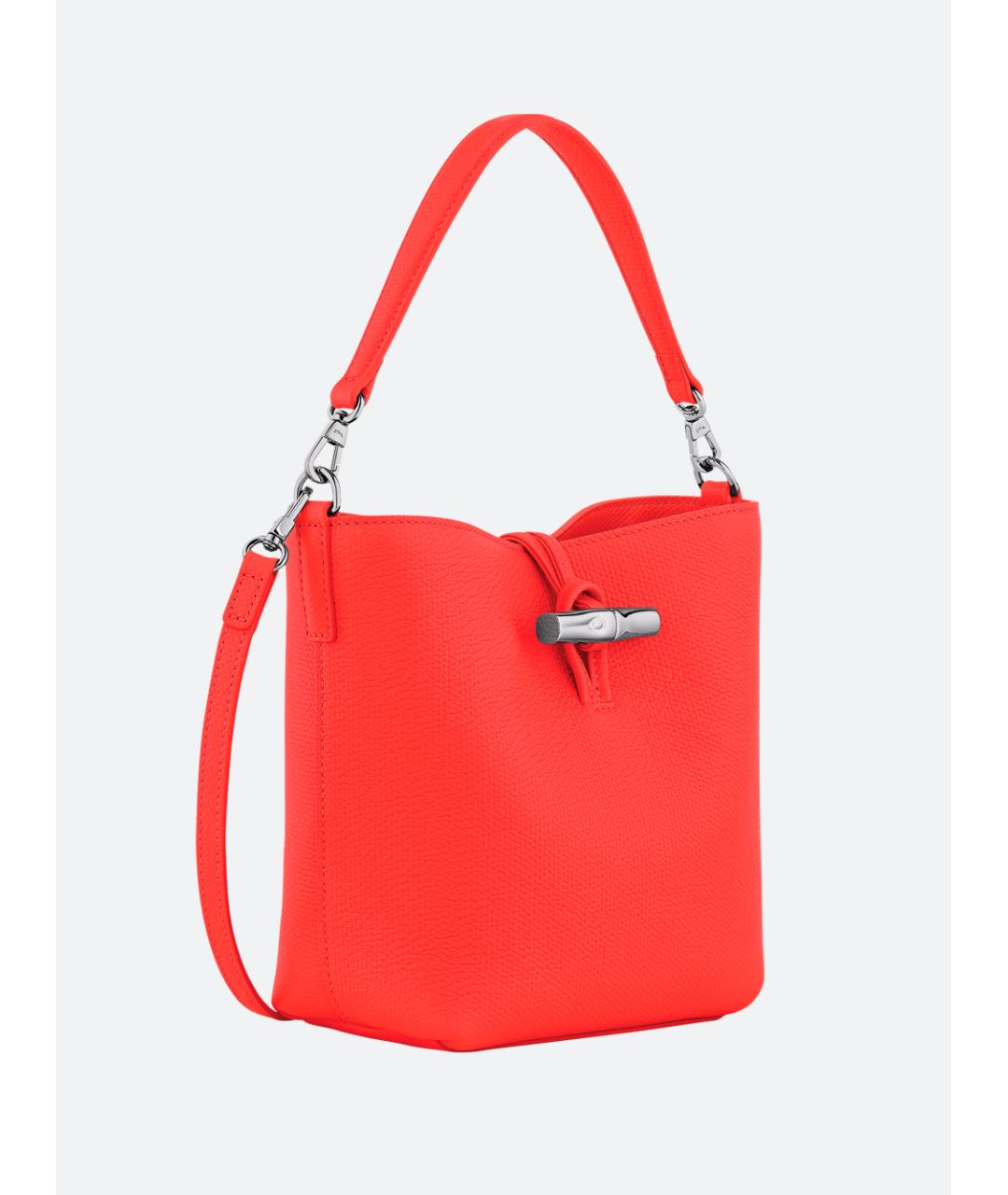 LONGCHAMP Красная кожаная сумка через плечо, фото 3