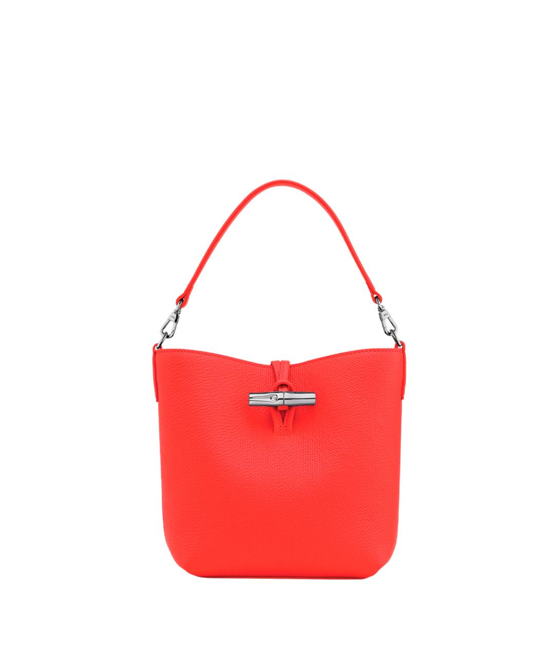 LONGCHAMP Красная кожаная сумка через плечо, фото 1