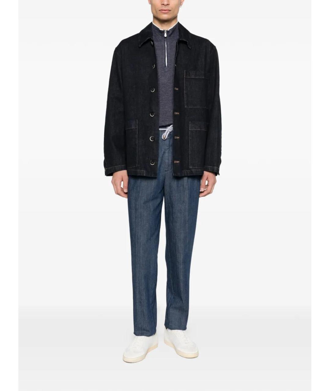 BRUNELLO CUCINELLI Синий кашемировый джемпер / свитер, фото 2