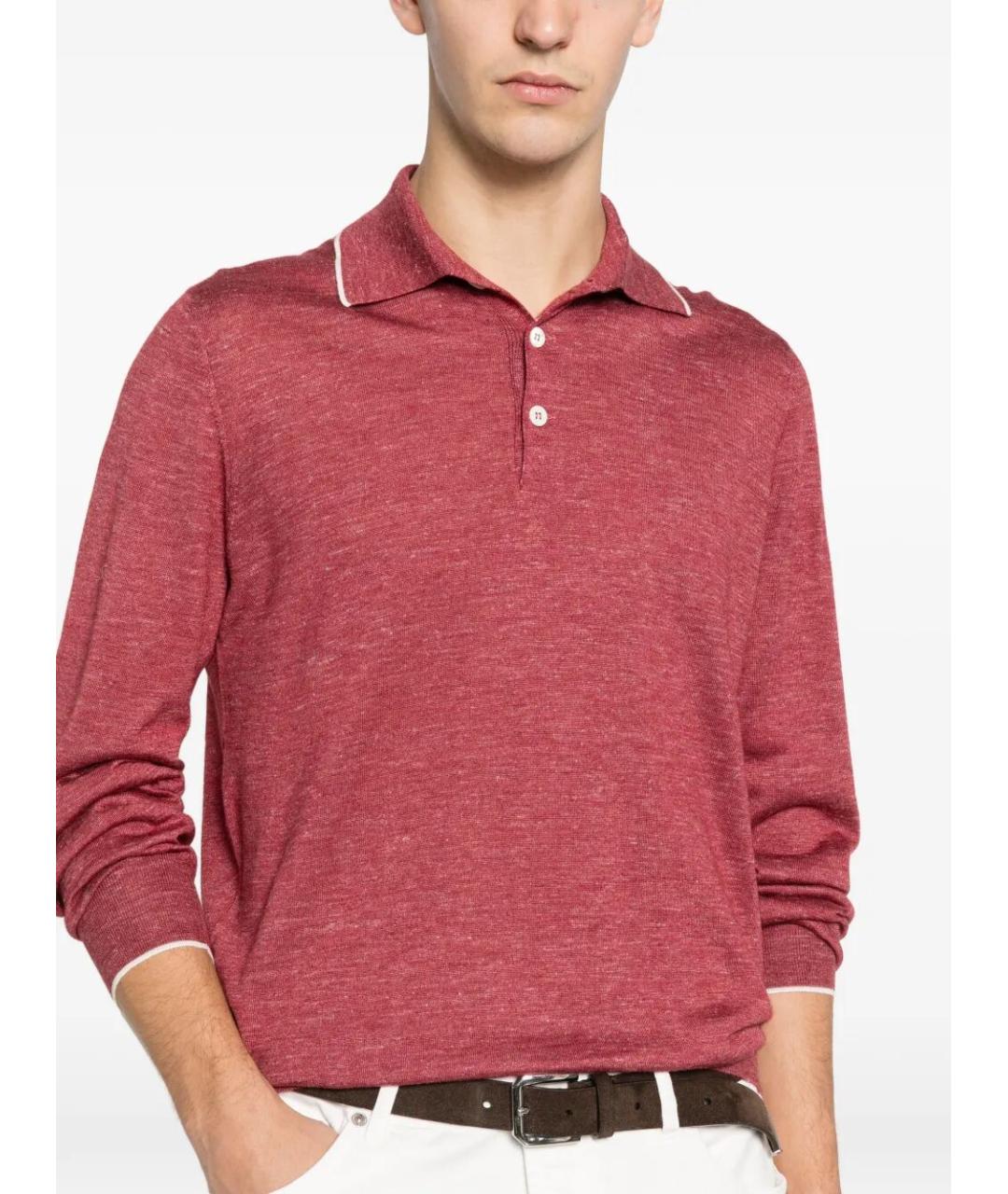 BRUNELLO CUCINELLI Розовый кашемировый джемпер / свитер, фото 3