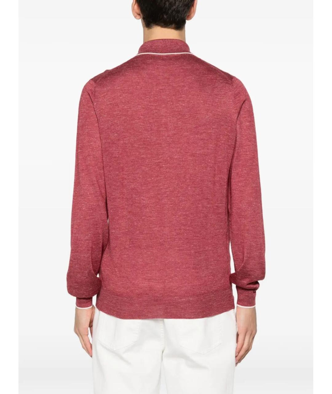 BRUNELLO CUCINELLI Розовый кашемировый джемпер / свитер, фото 5