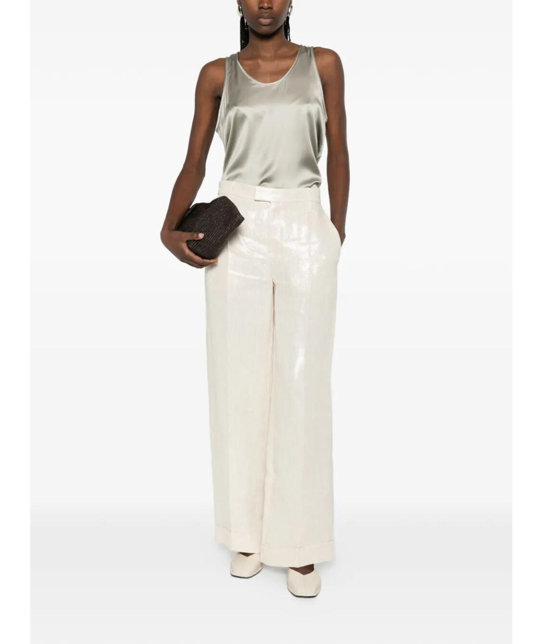 BRUNELLO CUCINELLI Антрацитовая шелковая блузы, фото 2