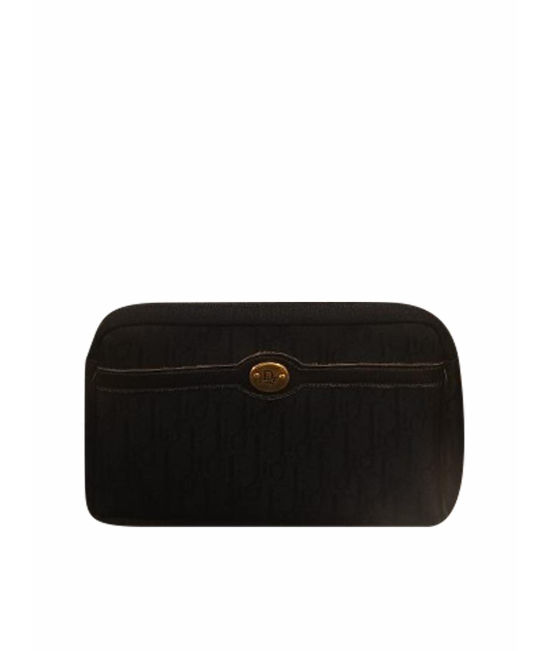 CHRISTIAN DIOR Темно-синяя тканевая сумка через плечо, фото 1