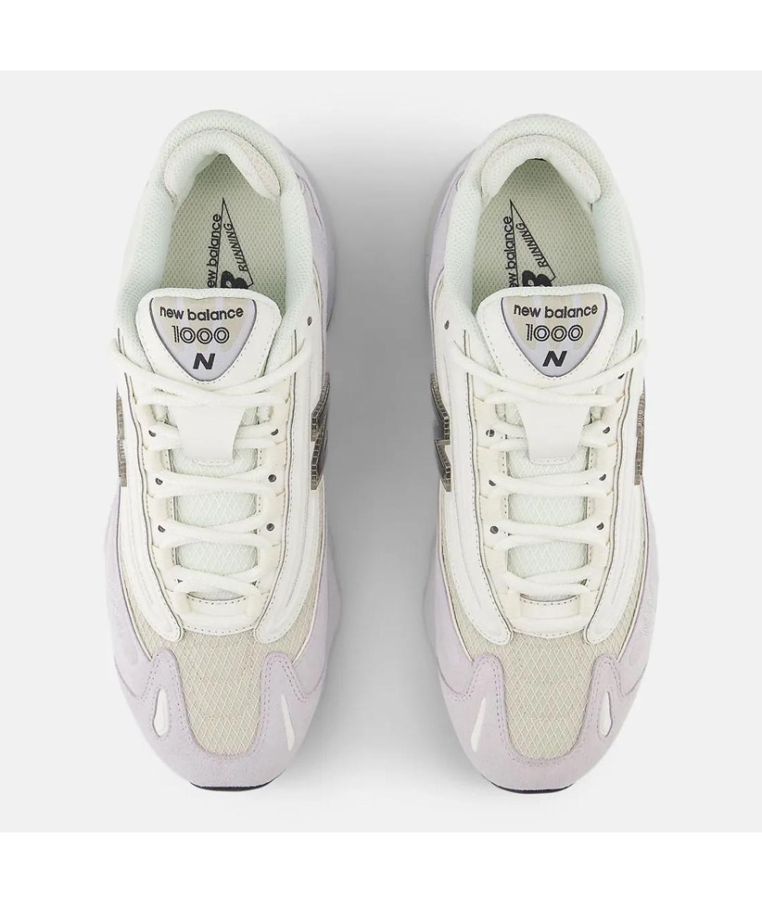 NEW BALANCE Белые замшевые низкие кроссовки / кеды, фото 3