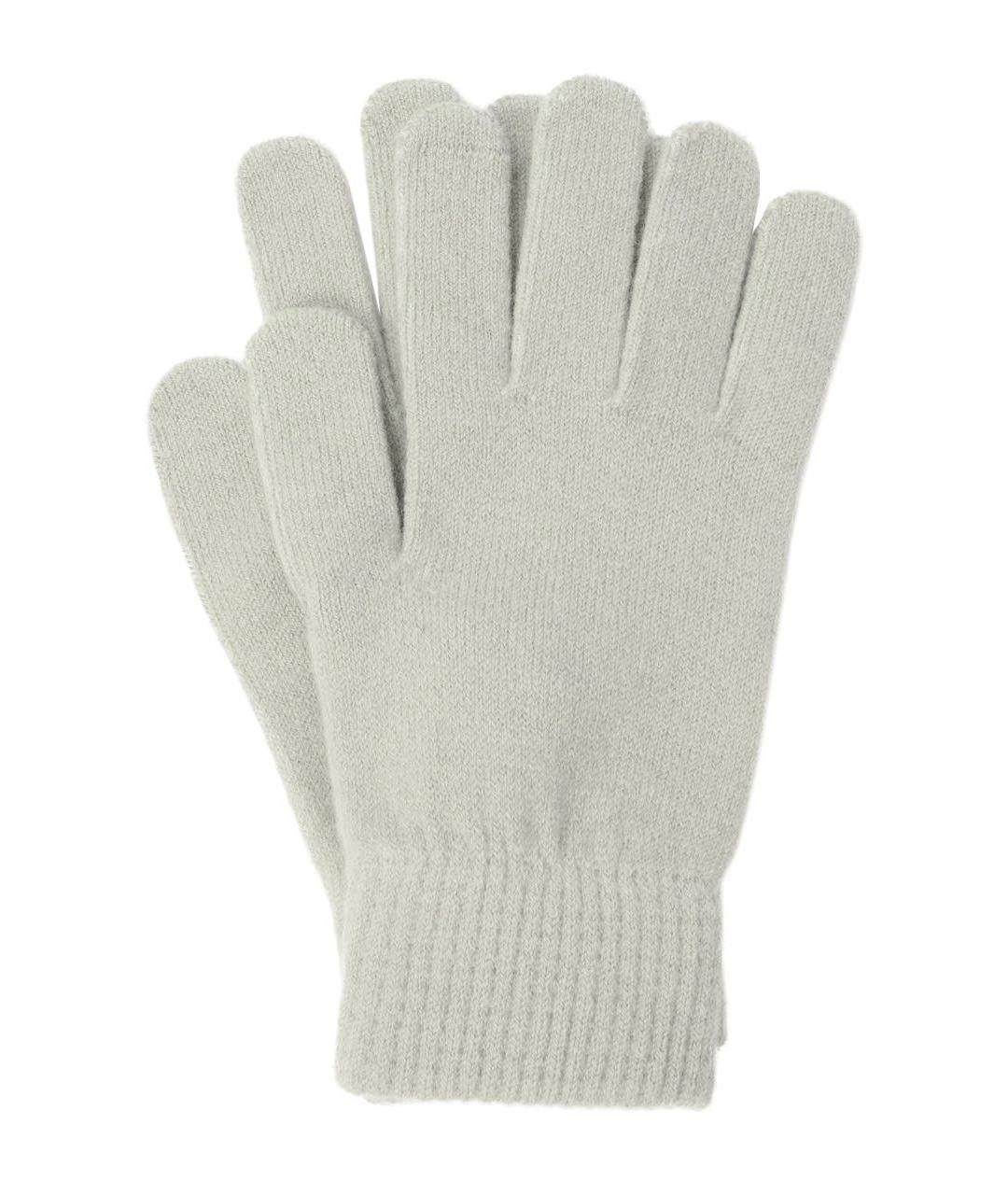 YVES SALOMON Серые шерстяные перчатки, фото 1