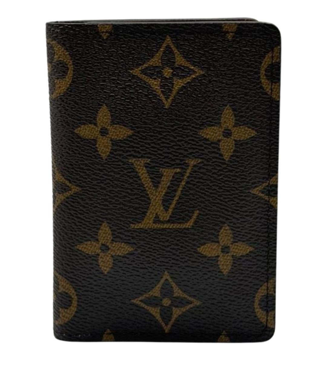 LOUIS VUITTON Коричневый кардхолдер, фото 1