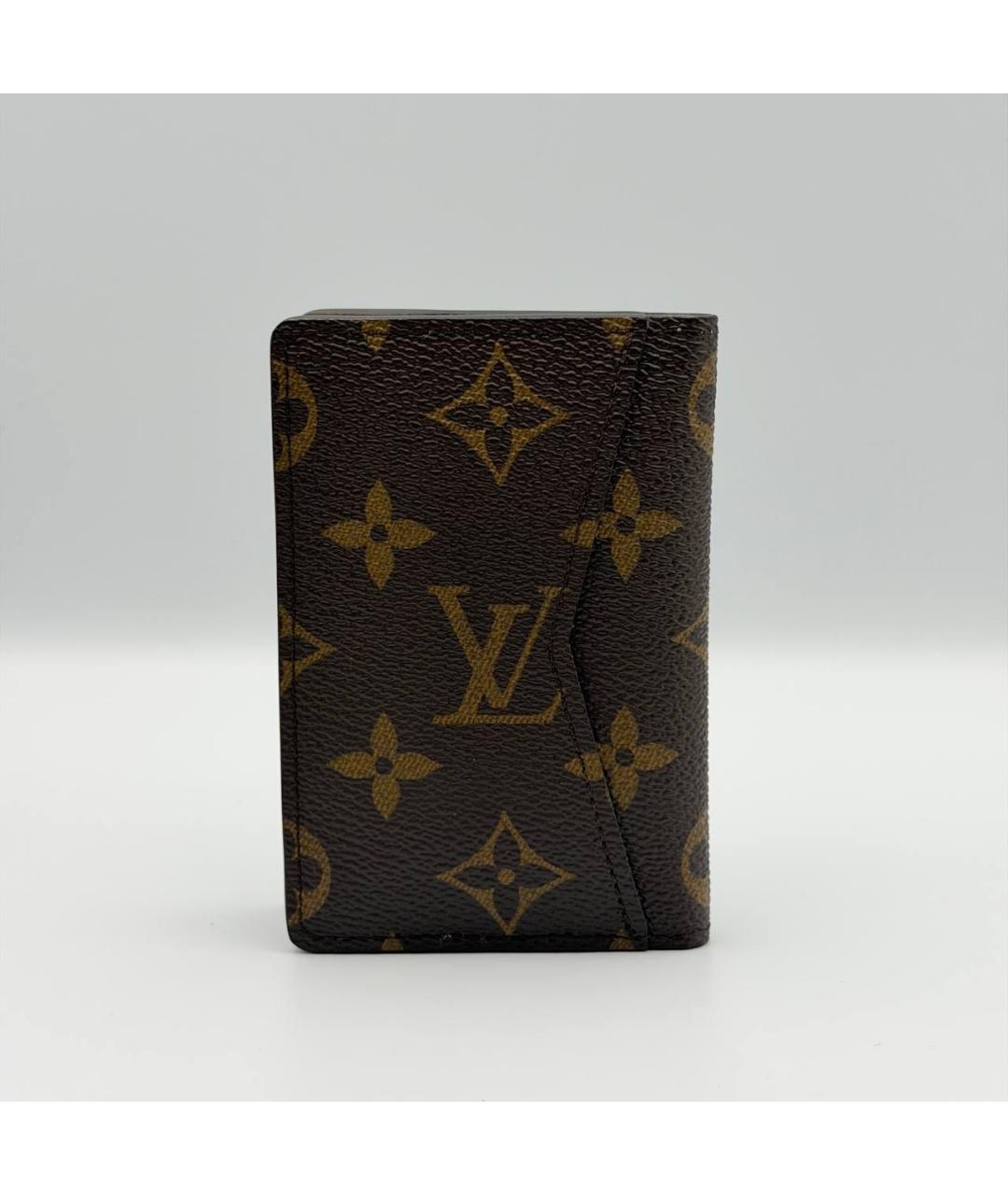 LOUIS VUITTON Коричневый кардхолдер, фото 3
