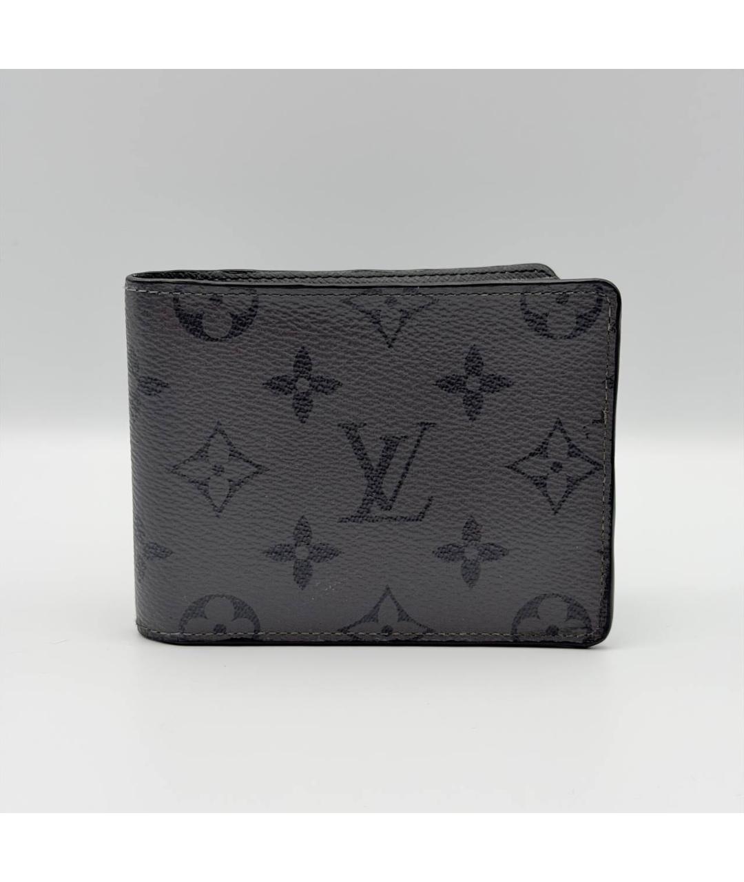 LOUIS VUITTON Антрацитовый кошелек, фото 4