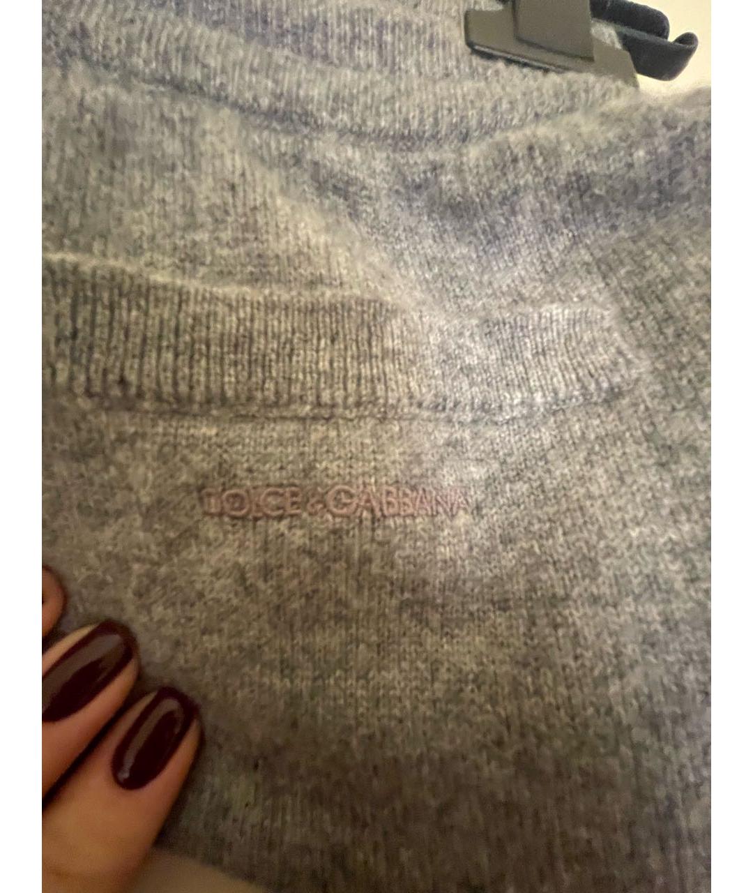 DOLCE & GABBANA KIDS Серые кашемировые брюки и шорты, фото 4