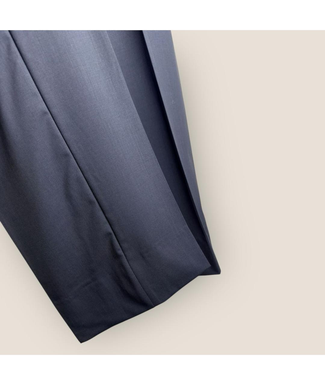 PRADA Серые шерстяные классические брюки, фото 3