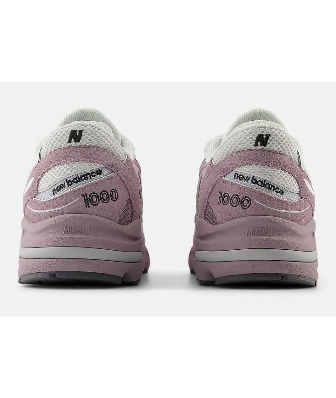 NEW BALANCE Розовые замшевые кроссовки, фото 4
