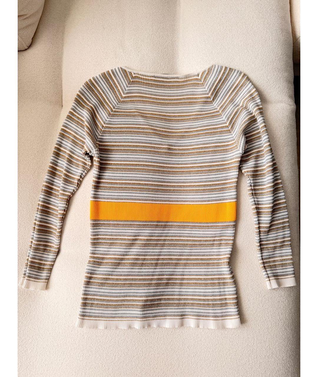 ALBERTA FERRETTI Мульти хлопко-эластановый джемпер / свитер, фото 2