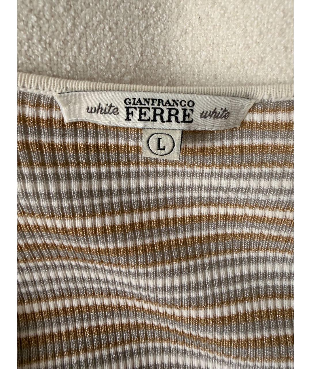 ALBERTA FERRETTI Мульти хлопко-эластановый джемпер / свитер, фото 3