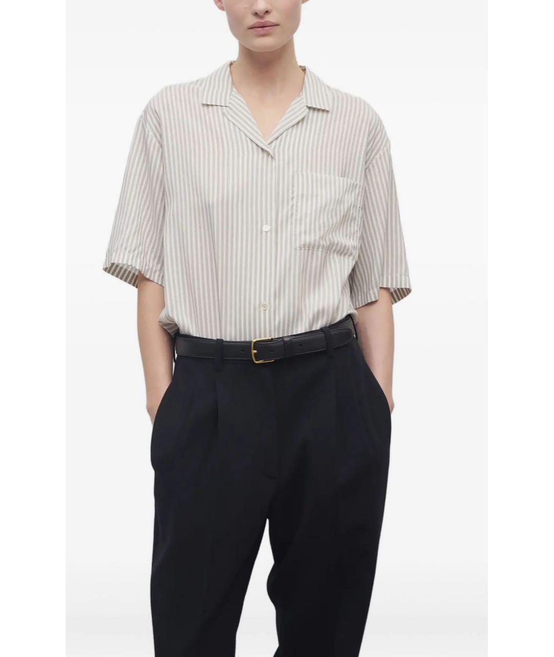 THE ROW Серая шелковая рубашка, фото 3