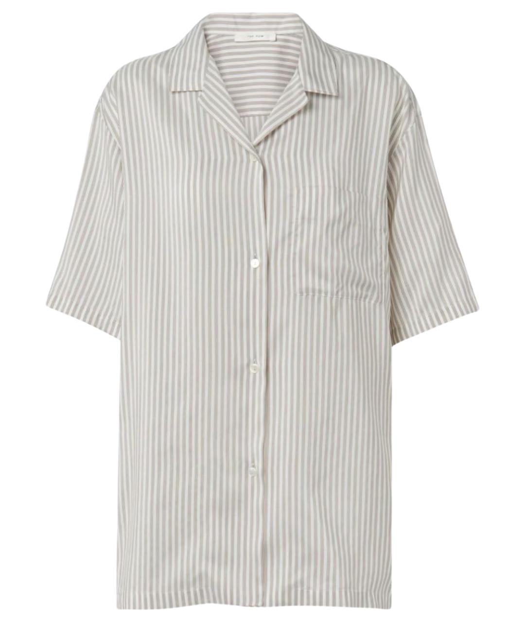 THE ROW Серая шелковая рубашка, фото 1