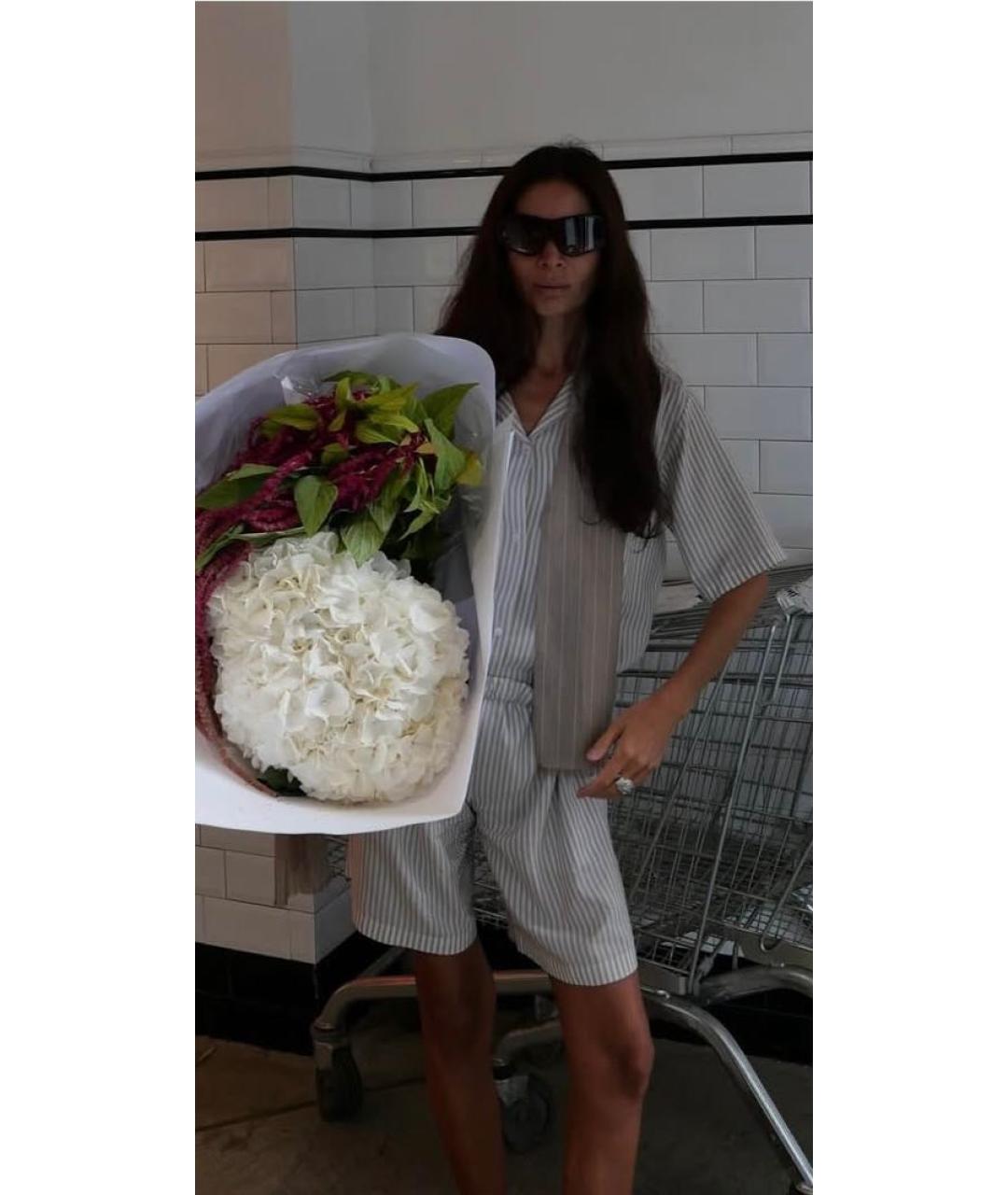 THE ROW Серая шелковая рубашка, фото 7