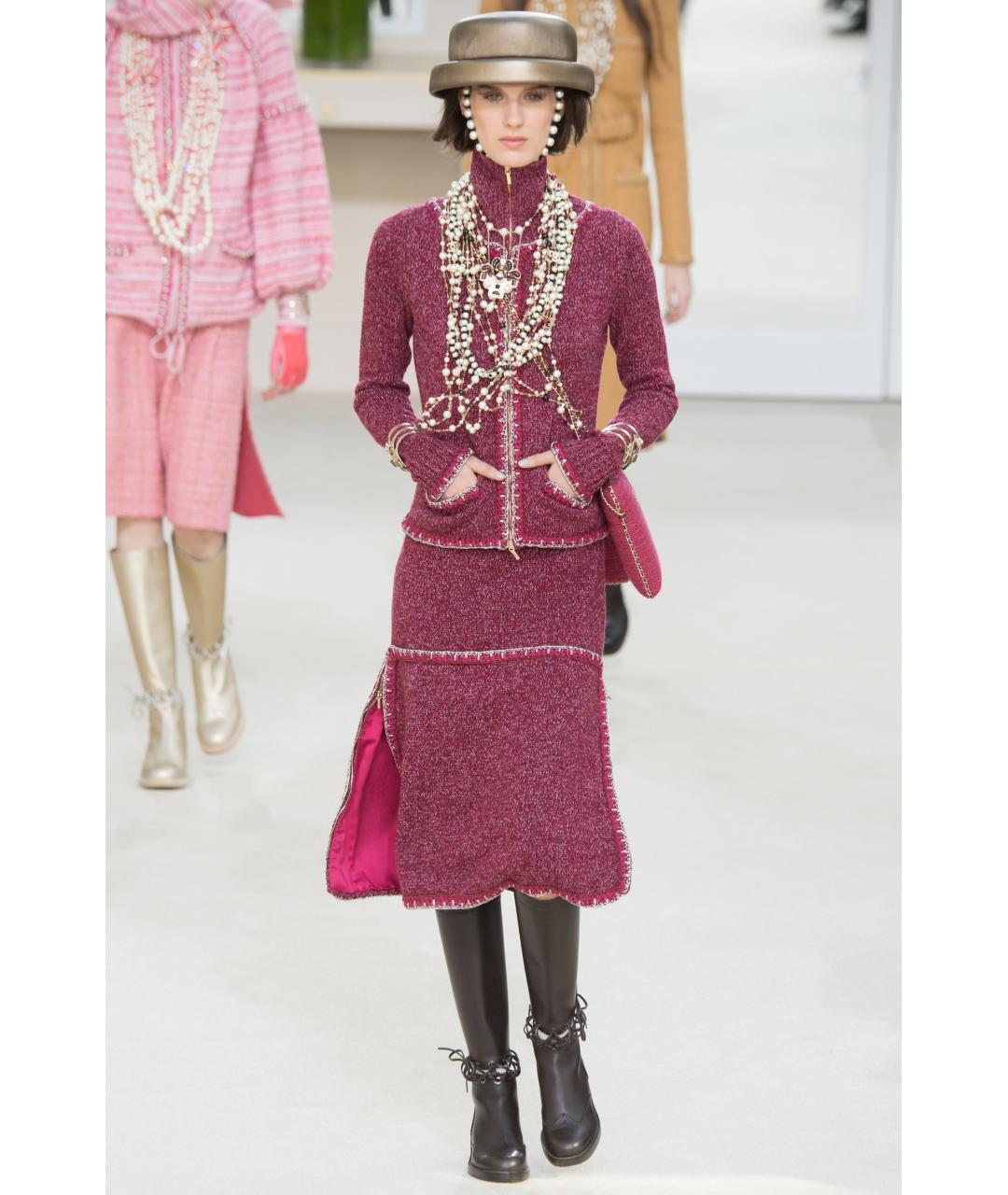 CHANEL Бордовый кашемировый кардиган, фото 2