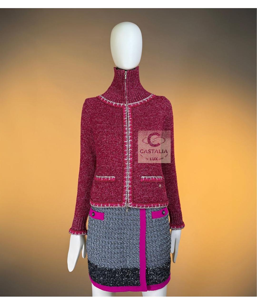 CHANEL Бордовый кашемировый кардиган, фото 6