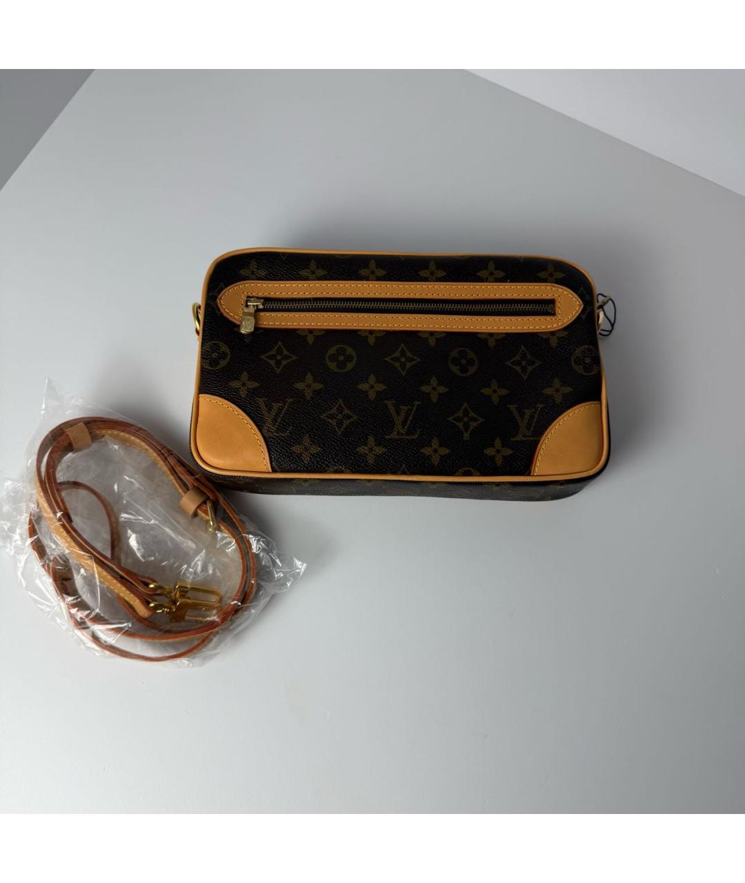 LOUIS VUITTON Кожаная сумка на плечо, фото 8