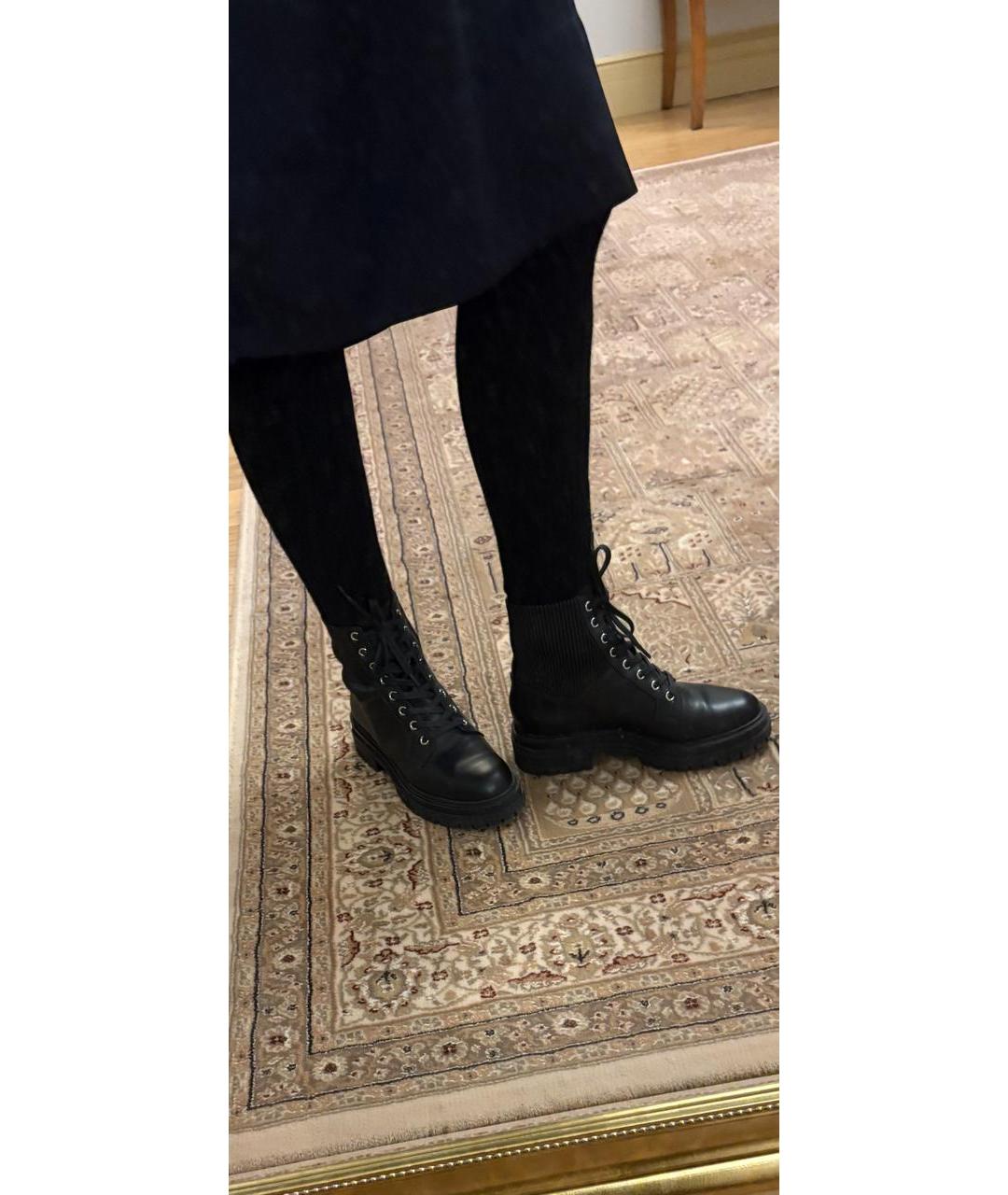 GIANVITO ROSSI Черные кожаные сапоги, фото 8