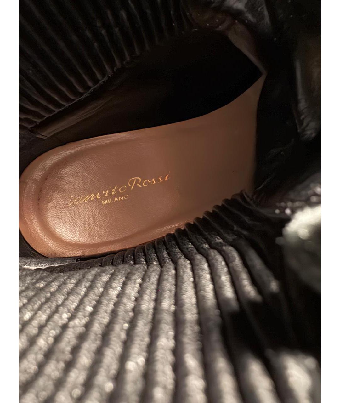 GIANVITO ROSSI Черные кожаные сапоги, фото 7