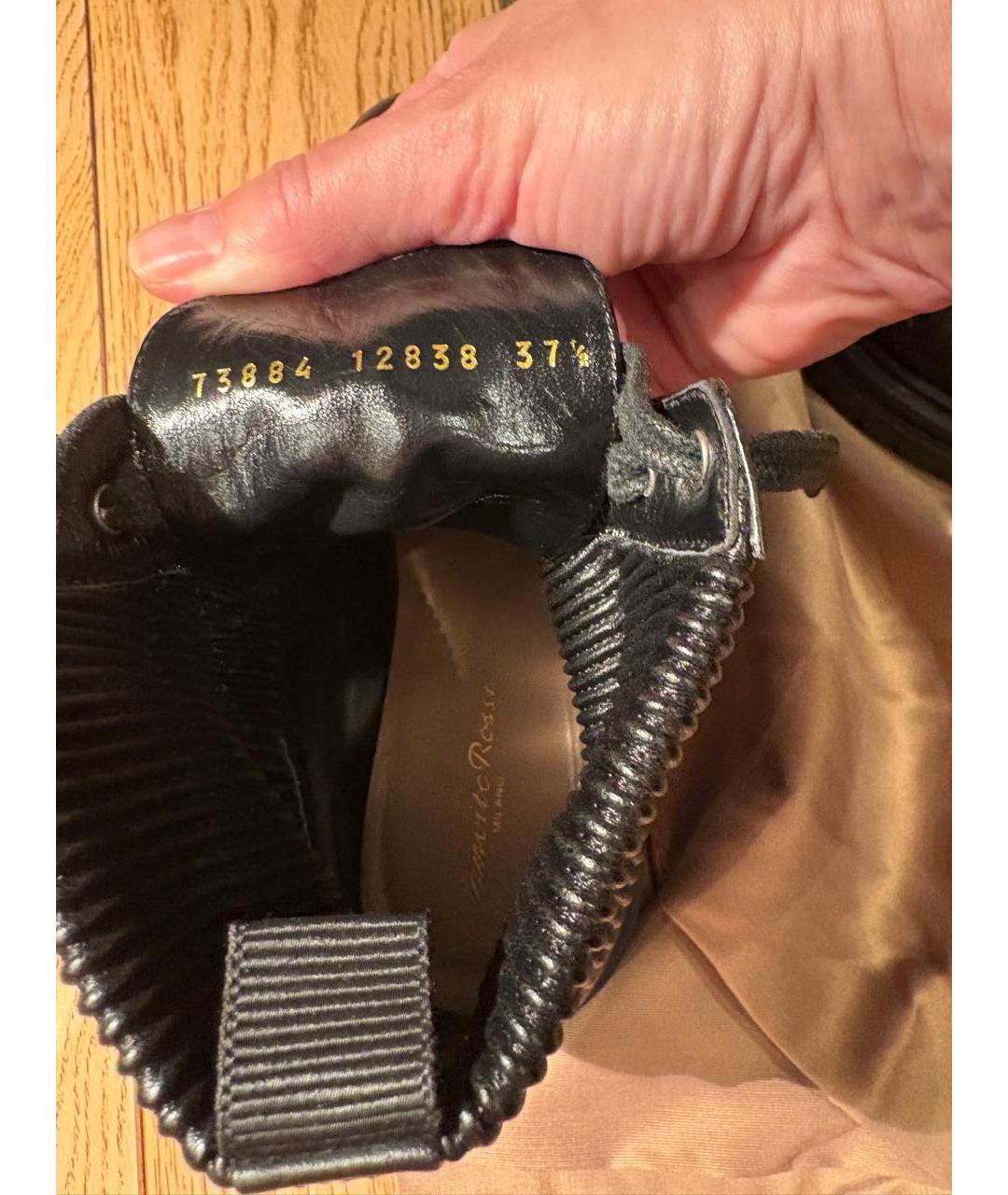 GIANVITO ROSSI Черные кожаные сапоги, фото 6